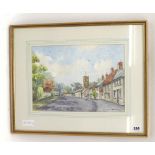 Cyril Pilgrim (20th Century),
A view of Lavendon,
signed,
watercolour,