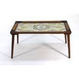 A 1920/30's walnut coffee table,