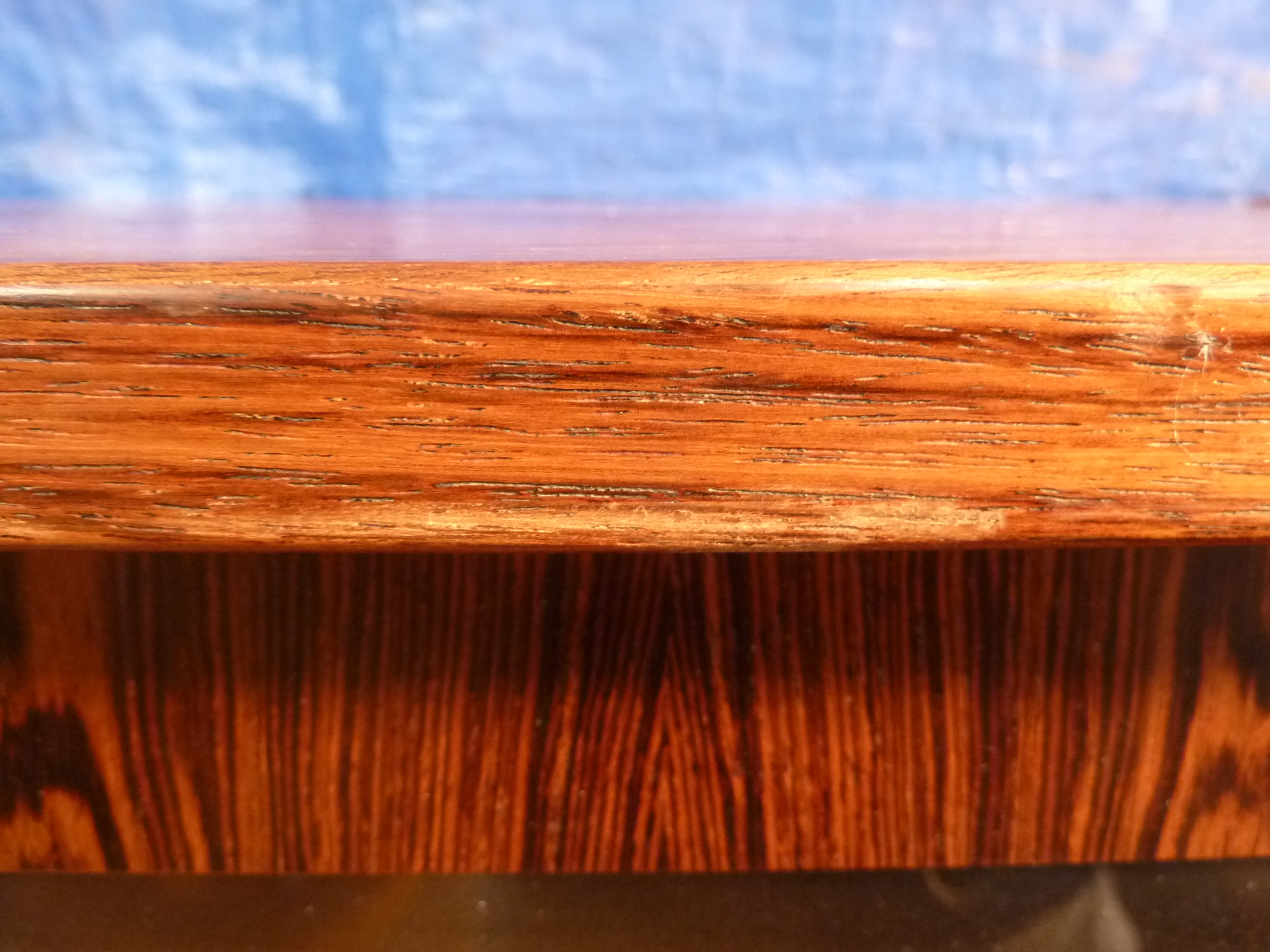 A 1960's rosewood bookcase with twin glazed sliding doors and six adjustable shelves on circular - Image 13 of 13