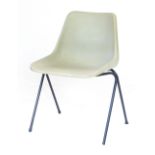Robin Day for Hille, a 1950's polyprop stacking chair CONDITION REPORT: Wear commensurate with age