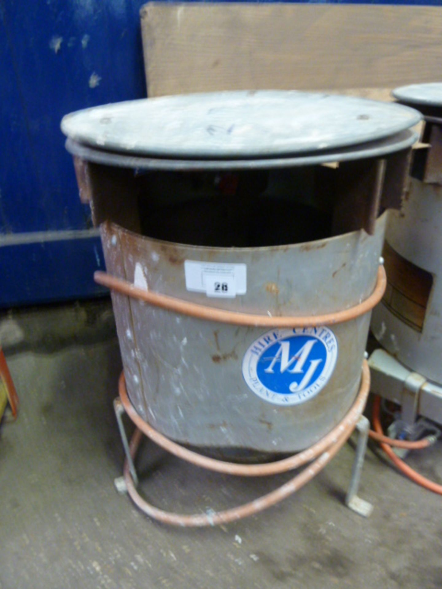 (311744 H) Gas powered dustbin heater