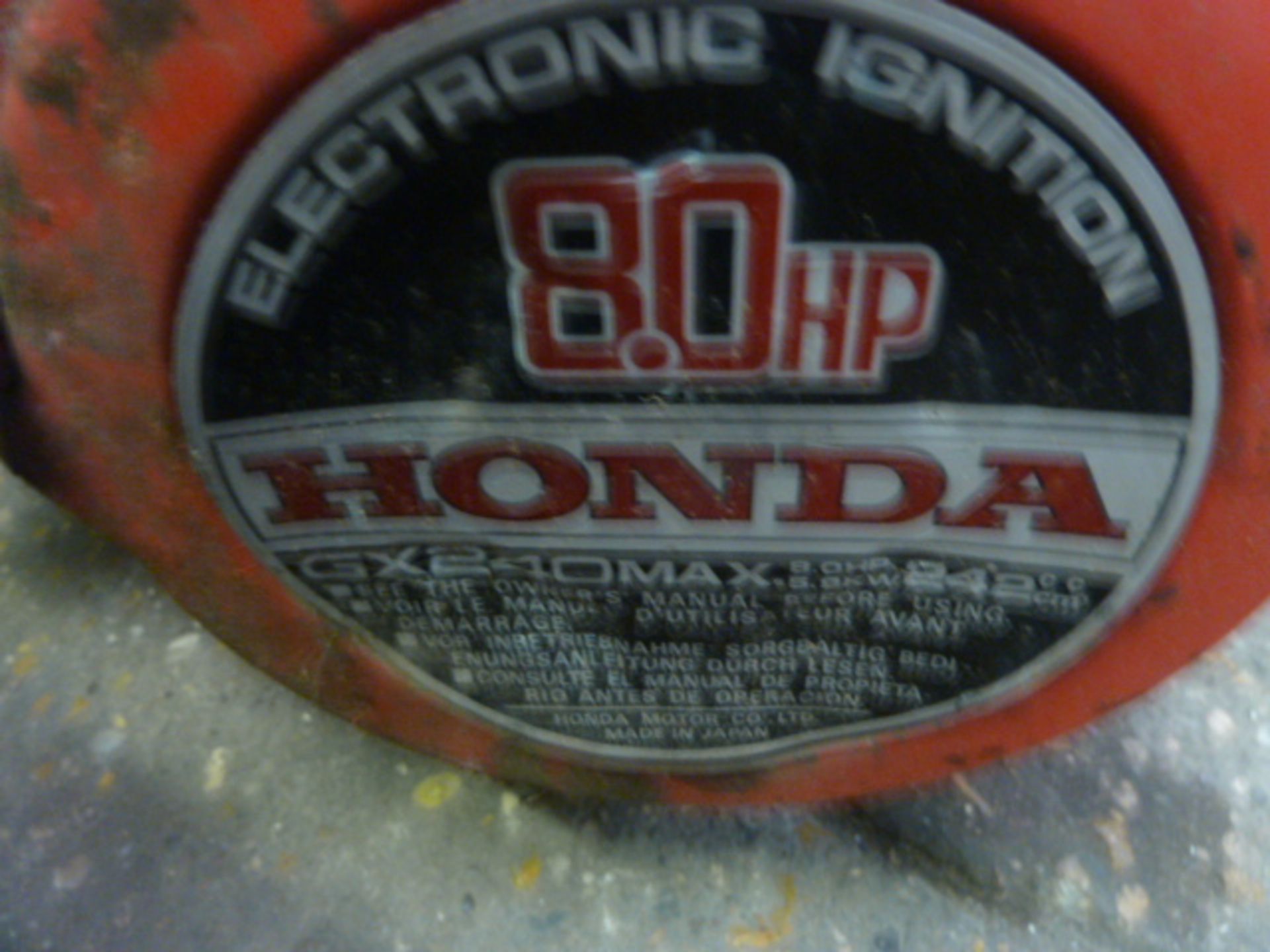 Honda 8HP engine (spares or repairs) - Image 3 of 3