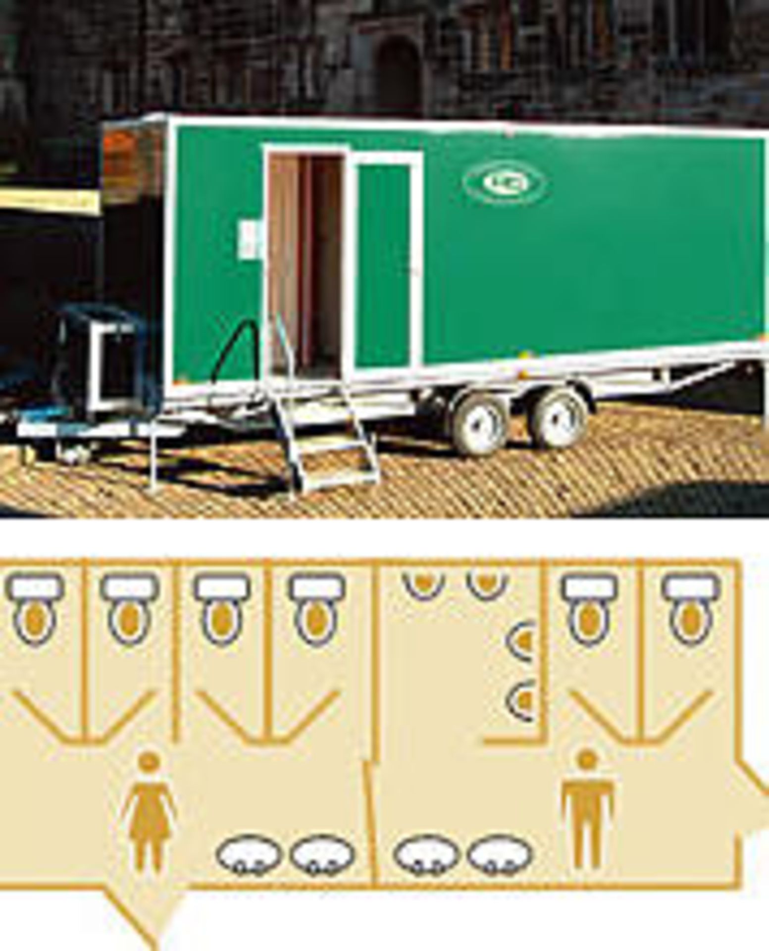 Rivington 4 +2 + urinal luxury toilet trailer with recirculation by Premier Mobile (code RV3) With - Image 23 of 23