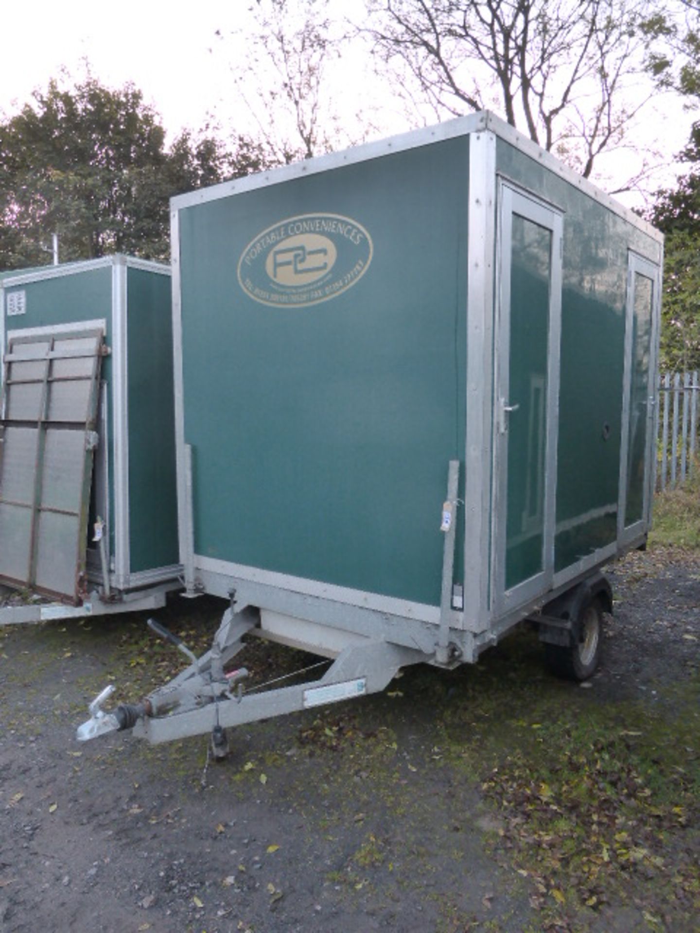 Belmont luxury 1 + 1 toilet trailer on single axle by Premier Mobile (code BEL1) With aluminium