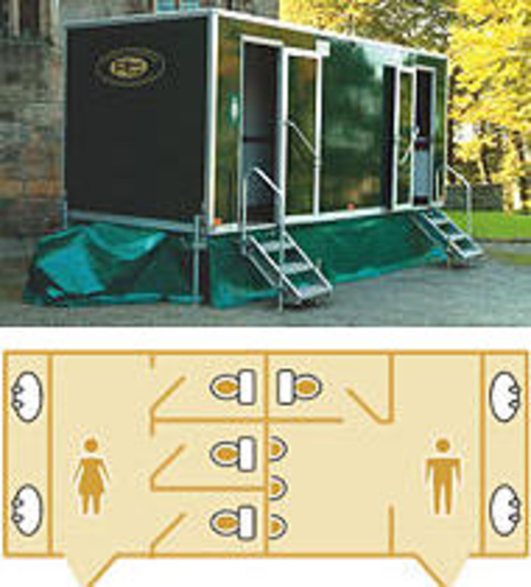 Salesbury luxury 3 + 1 toilet trailer on twin axle with recirculation unit by Premier Mobile (code - Image 16 of 16