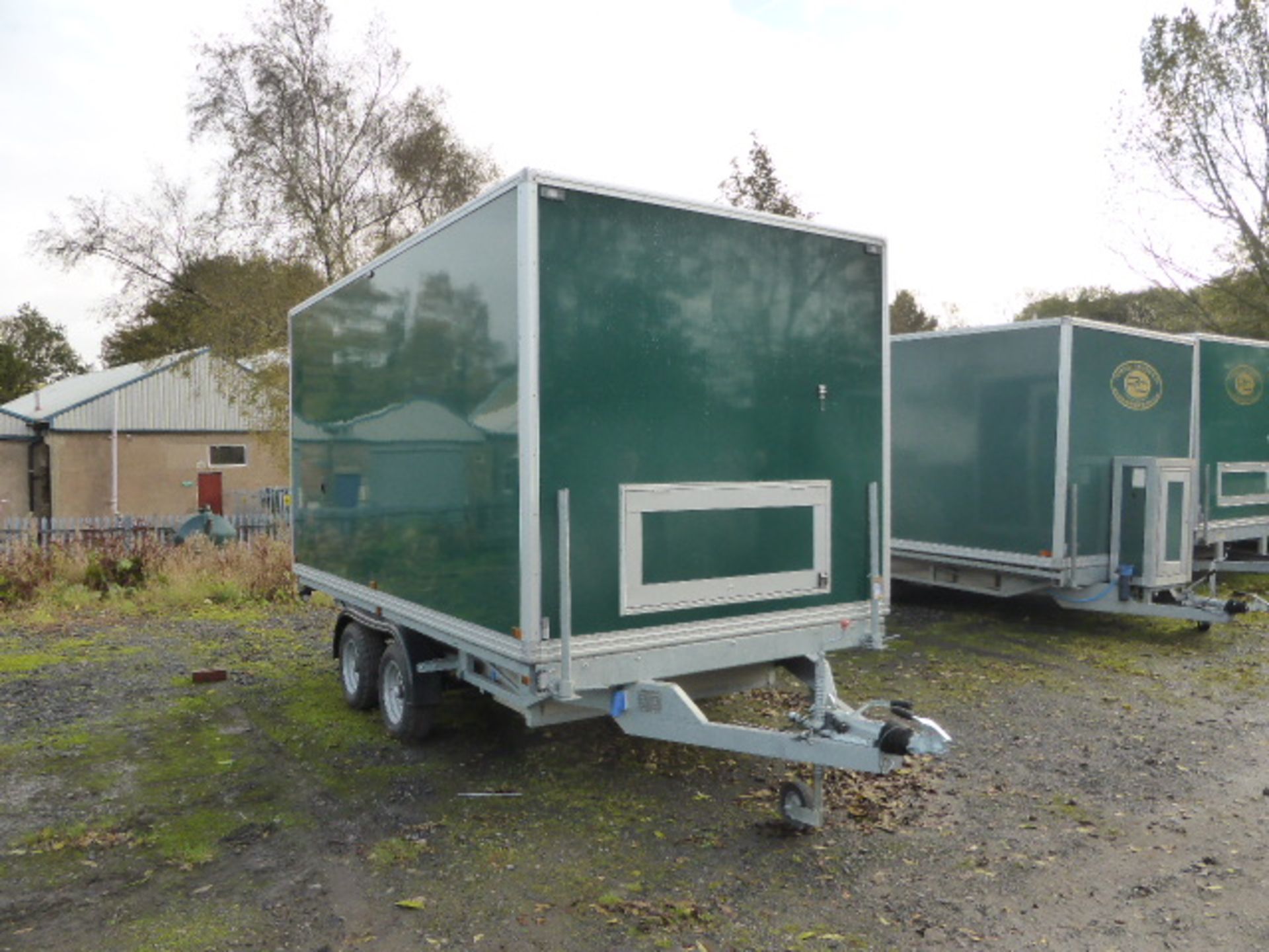 Wiltshire  luxury 2 +1 toilet trailer by Premier Mobile twin axle with recirculation unit -Year