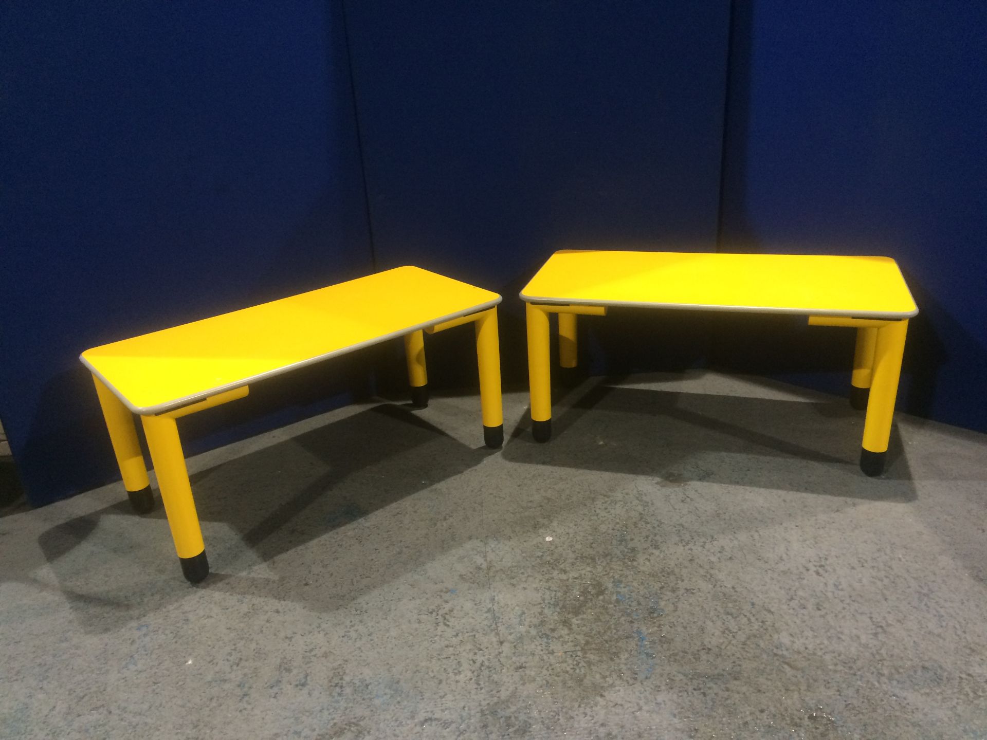 2 x Yellow Chidren's Tables