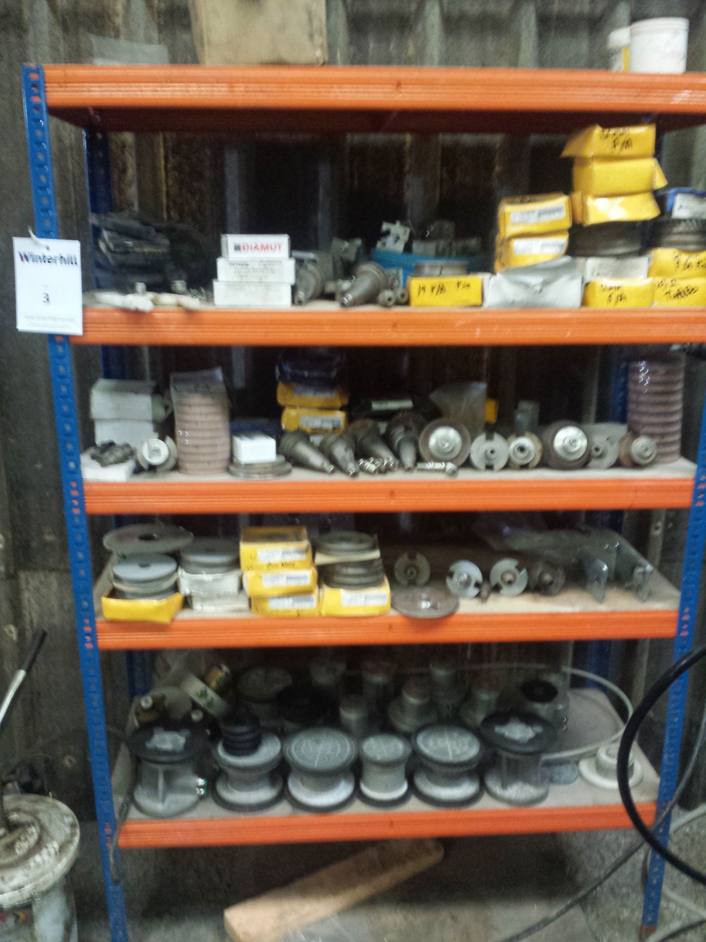 Quantity of CNC Machine Tooling to include Polishing Wheels, Cones,  Routers and Diamond Wheels (