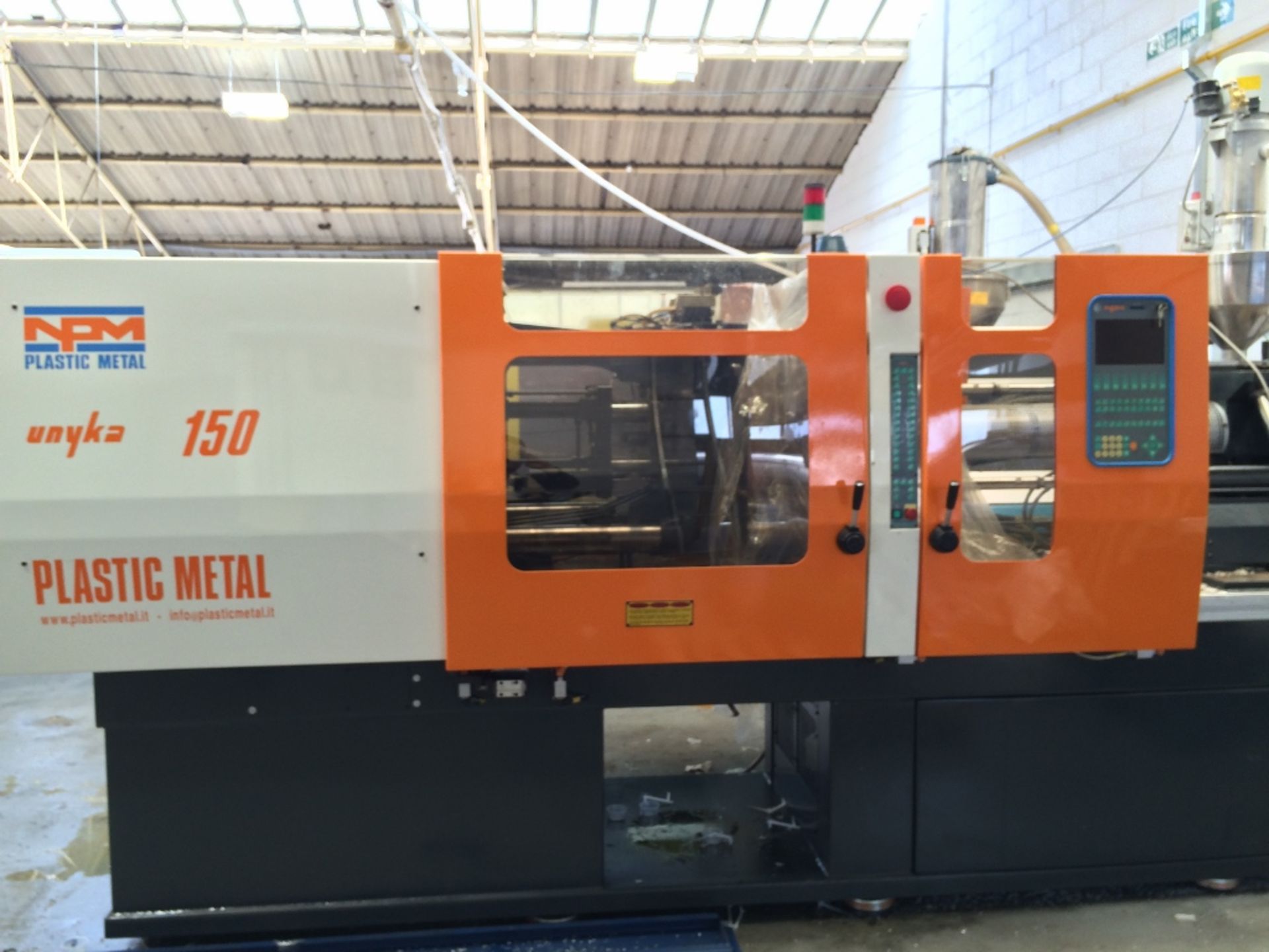 NPM Plastic metal Unyka 150 Injection Moulding Machine with Hopper Loader (2010)