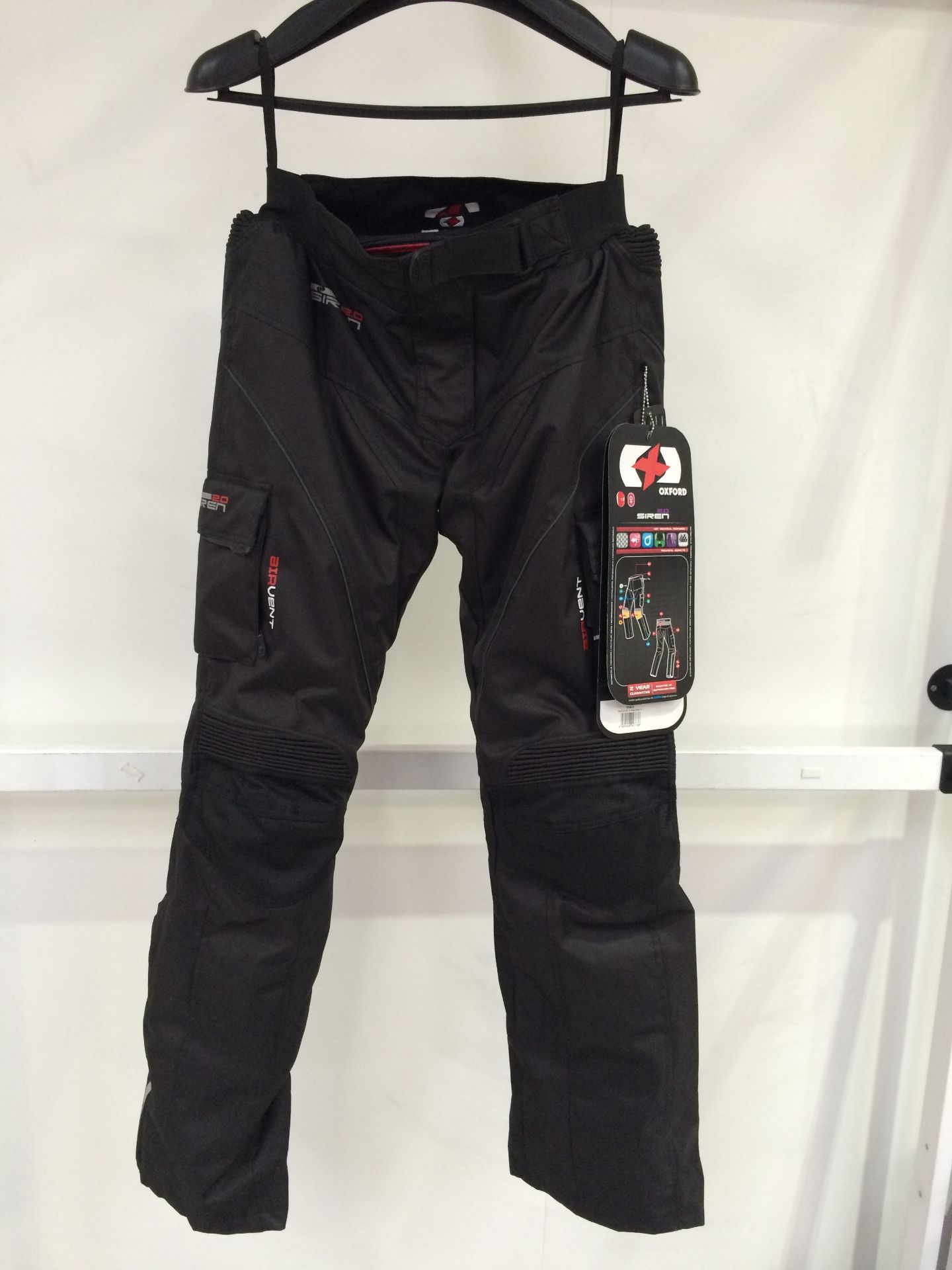 Oxford Siren 2.0 WS TXT Black Pants. Size 12