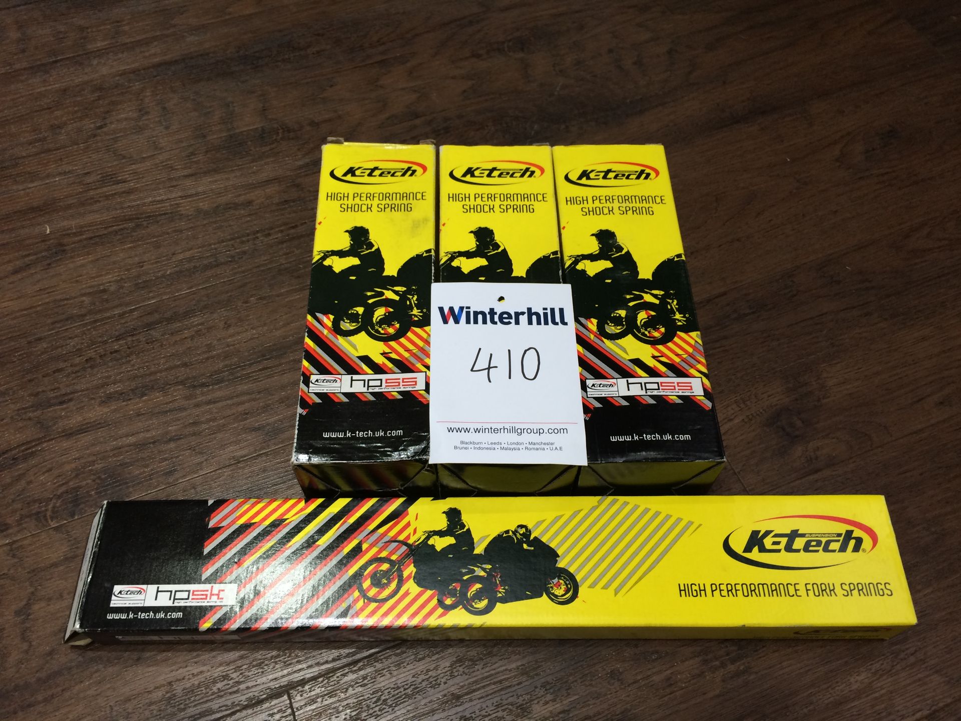 3 x K-Tech High Performance Shock Springs and 1 x K-Tech High Performance Fork Springs