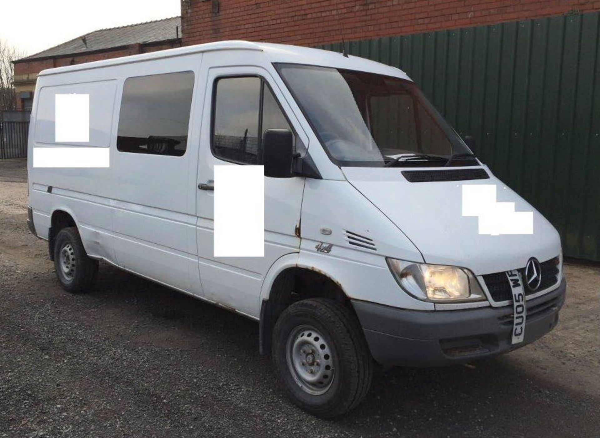 A Mercedes Sprinter 4x4 Crew Van Reg. No.CU05WFN, first registered 2005, indicated 144,003 miles,