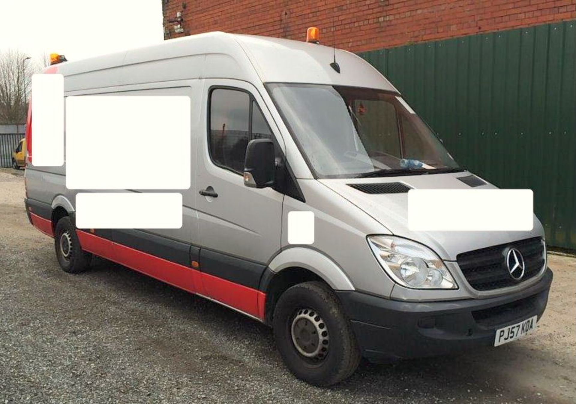 A Mercedes Sprinter 311CDI LWB High Roof Panel Van Reg. No.PJ57KOA, first registered 13/12/2007,