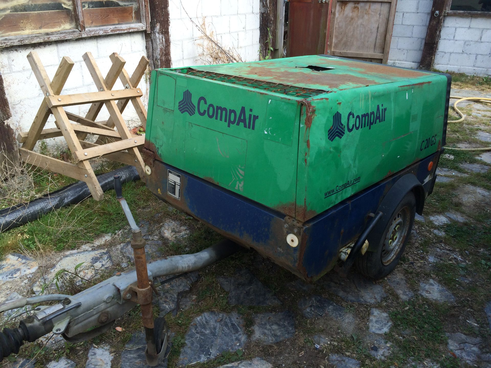 2007 Compair C20GS Towable Air Compressor with 6KVA Generator, Fast Tow.