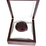 A fine example of craftsmanship with this impressive 642.30CT Pear Cut Ruby Gemstone
