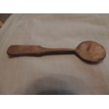 Antique hand carved bone spoon.