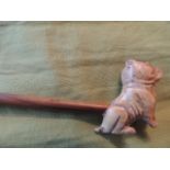 Antique Bulldog bone pipe.