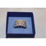 925 Diamond Dress Ring - No VAT on this item.
