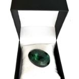 A beautifully finished 234.65CT Oval Cut Green Beryl Gemstone, appraisal value approx. £3,899.24
