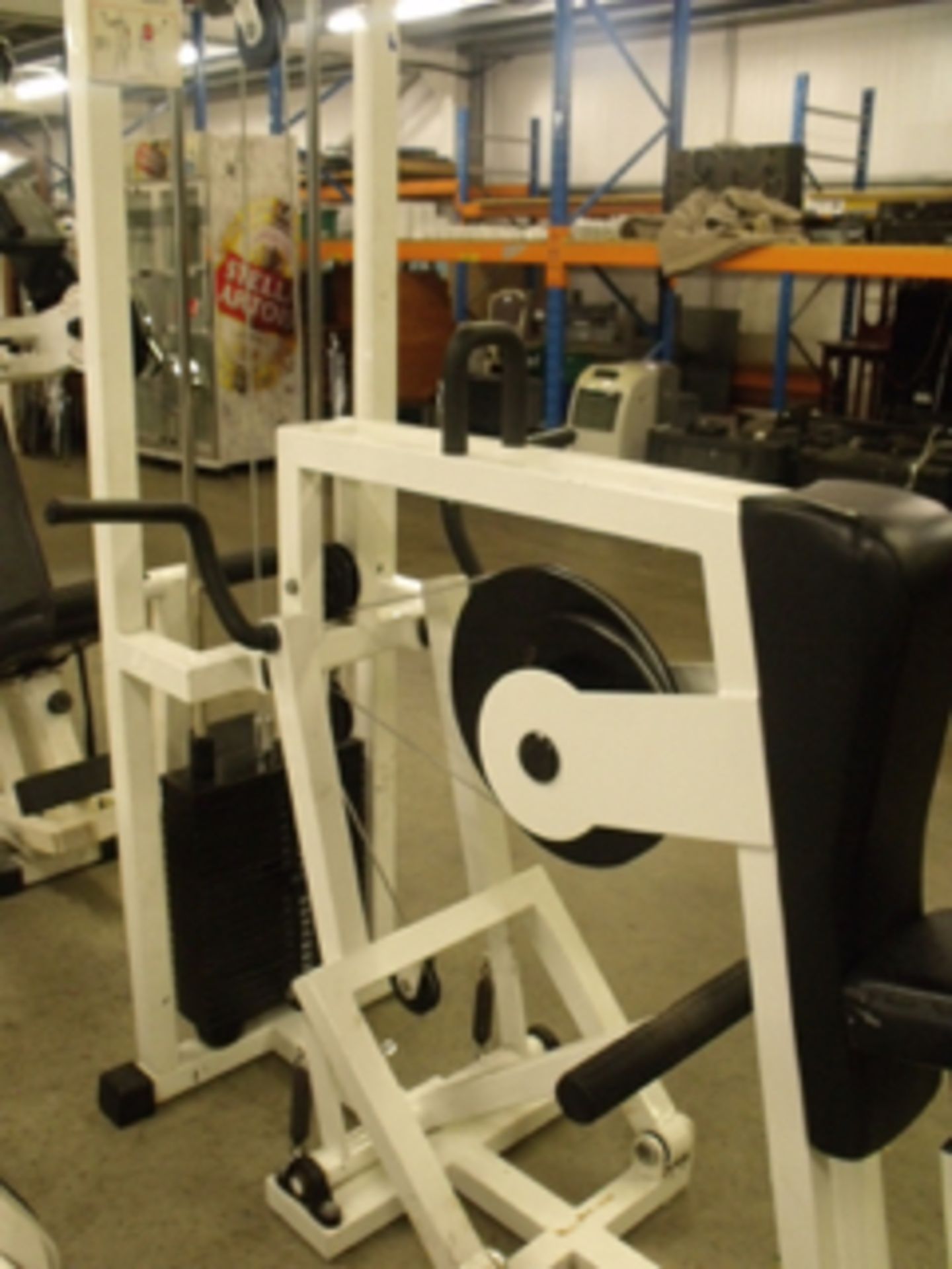 techno gym vertical row machine with 100kg weight set