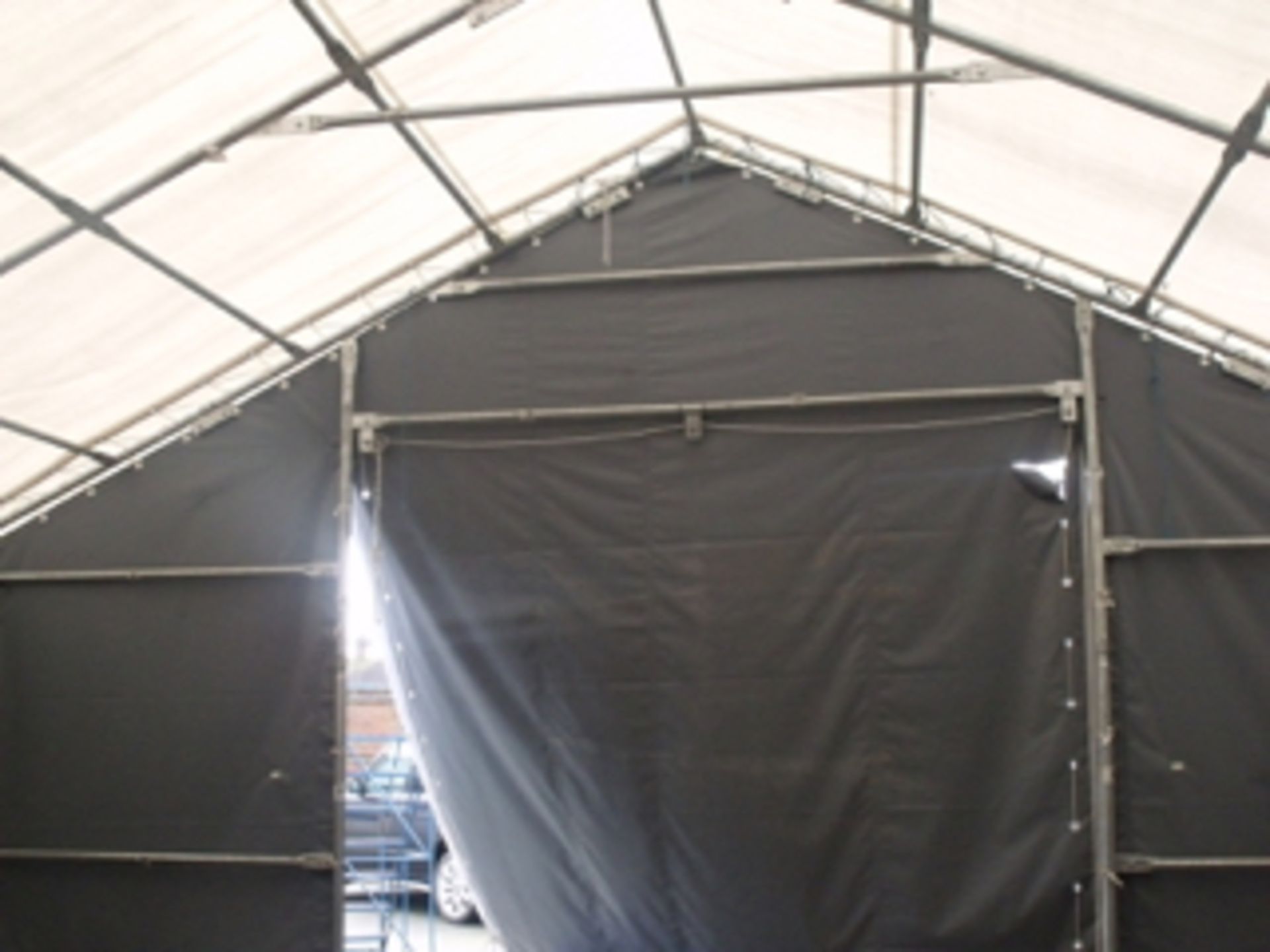 Dancover Professional Storage shelter 7x7x2.5x4.2 m Titanium used but in very good condition - Image 6 of 6