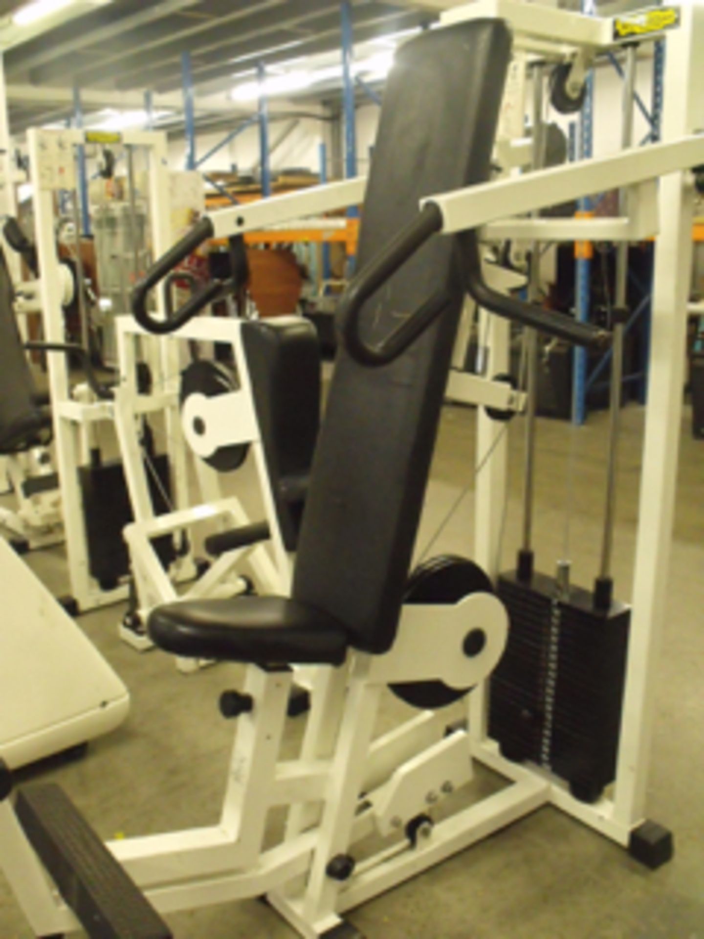 Techno gym shoulder press machine with 100kg weight set