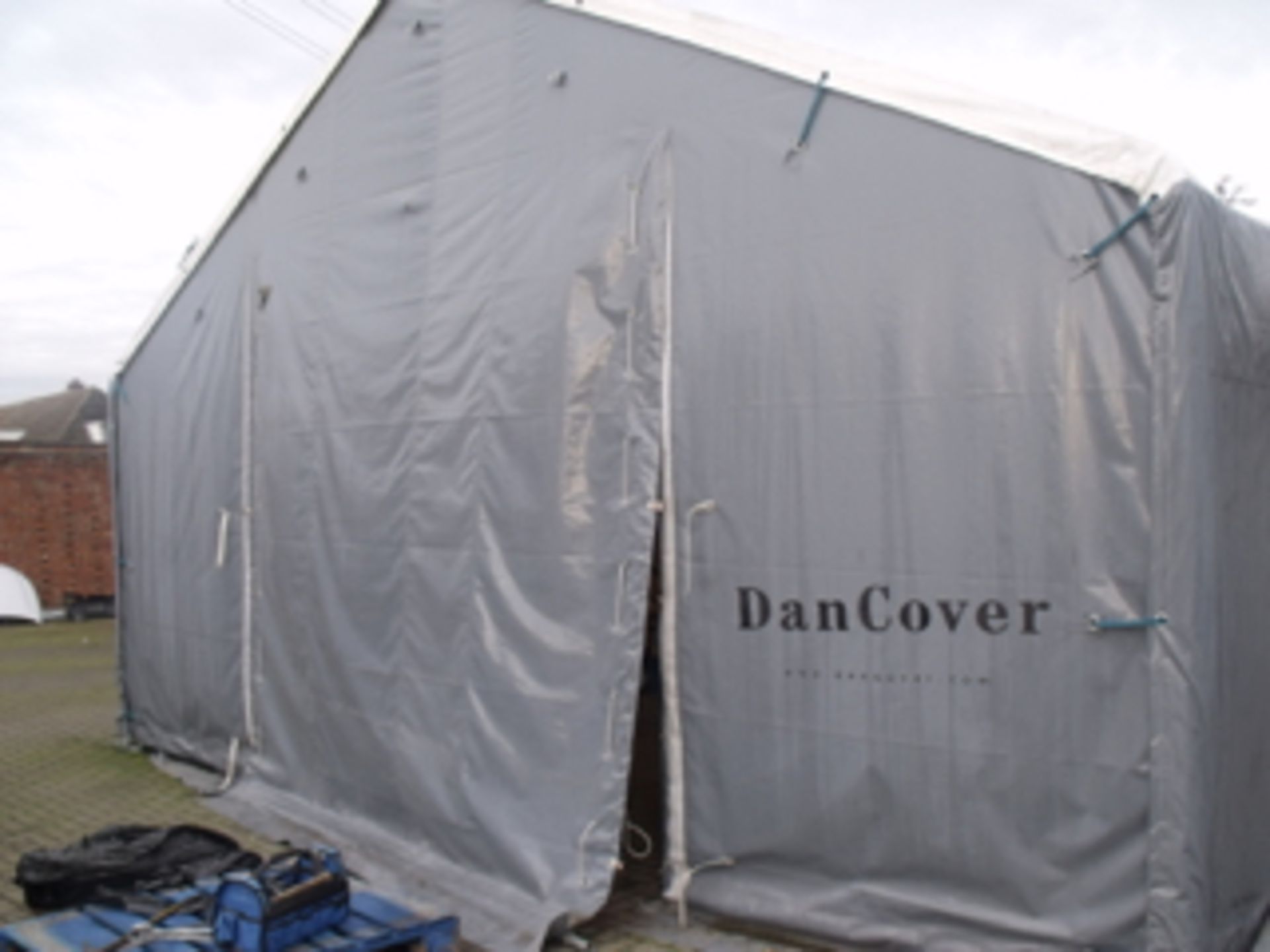 Dancover Professional Storage shelter 7x7x2.5x4.2 m Titanium used but in very good condition - Image 3 of 6