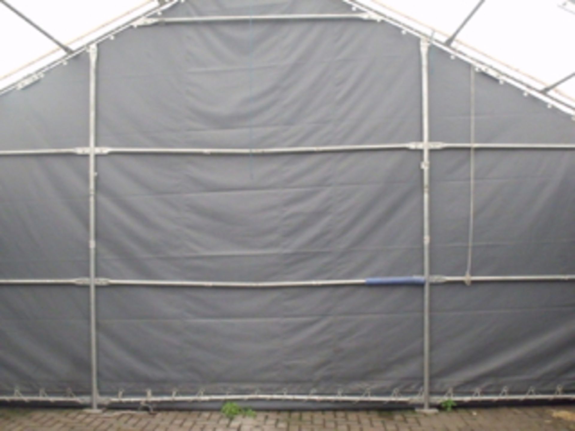 Dancover Professional Storage shelter 7x7x2.5x4.2 m Titanium used but in very good condition - Image 5 of 6
