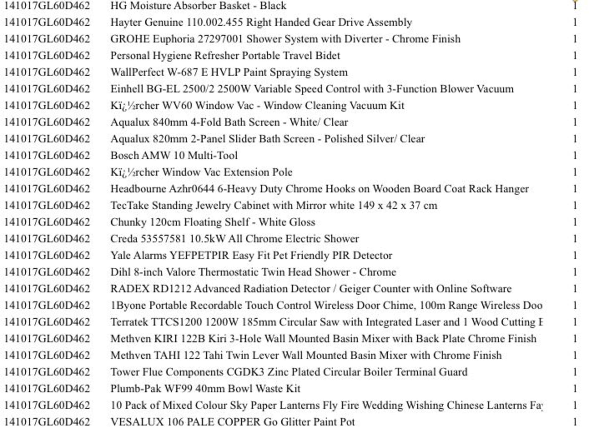 1 Pallet of Home improvement /  Tools - Full breakdown shown in images Pallet Number - Image 2 of 2