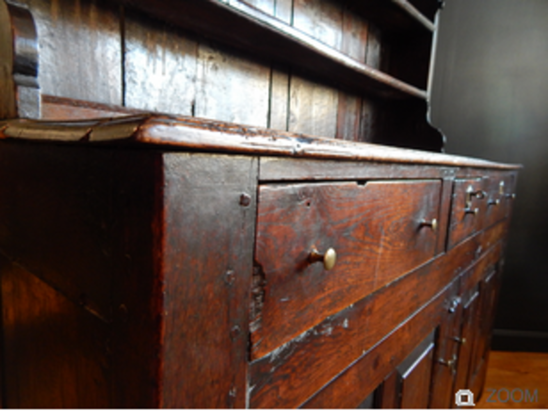 Welsh Oak Canopy Dresser, attributable to the denbighshire region. - Image 6 of 12