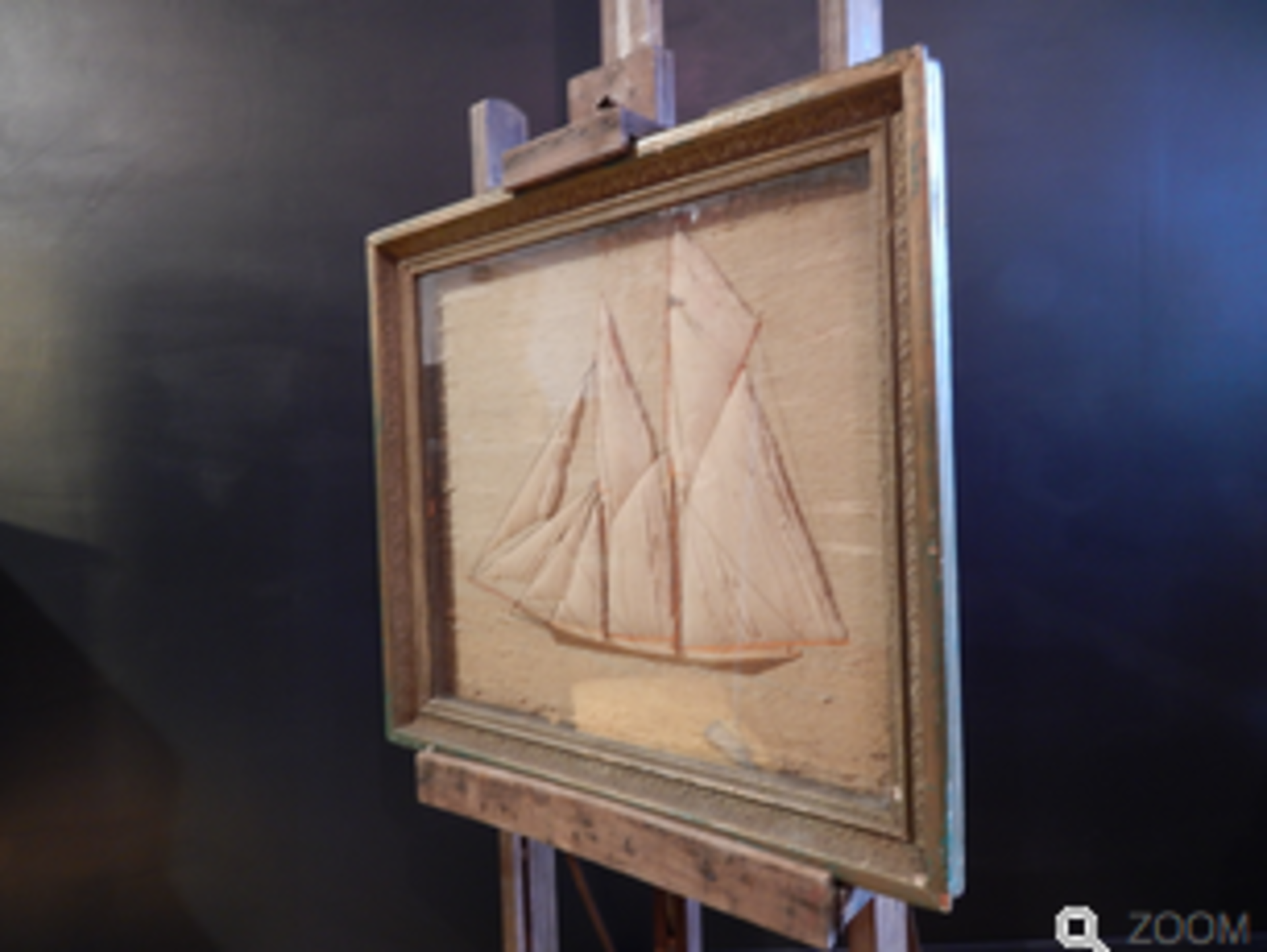 Genuine 19th Century Woolwork of Sailing ship. - Image 5 of 5