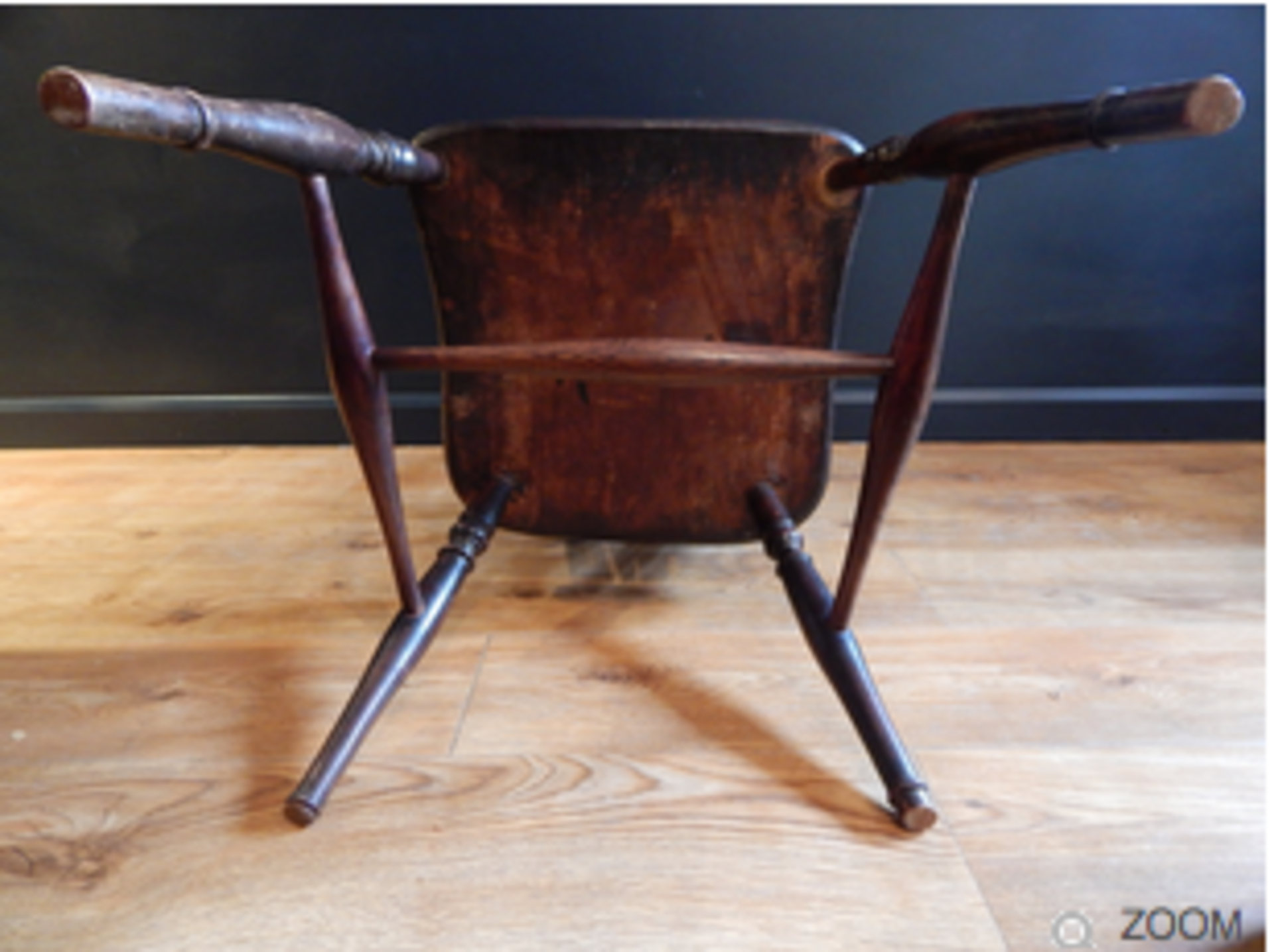 Early 19th Century Windsor Chair – Fruitwood with Prince of Wales Feathers splat - Image 4 of 6