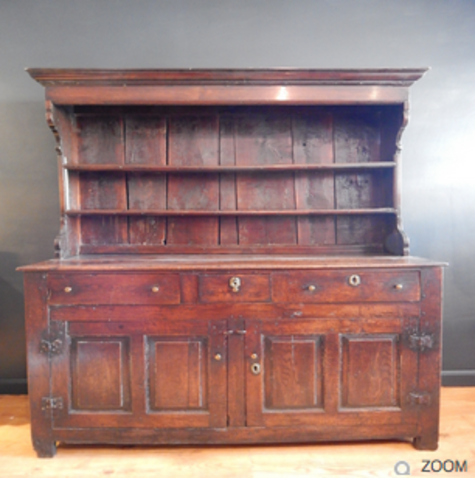 Welsh Oak Canopy Dresser, attributable to the denbighshire region. - Image 12 of 12