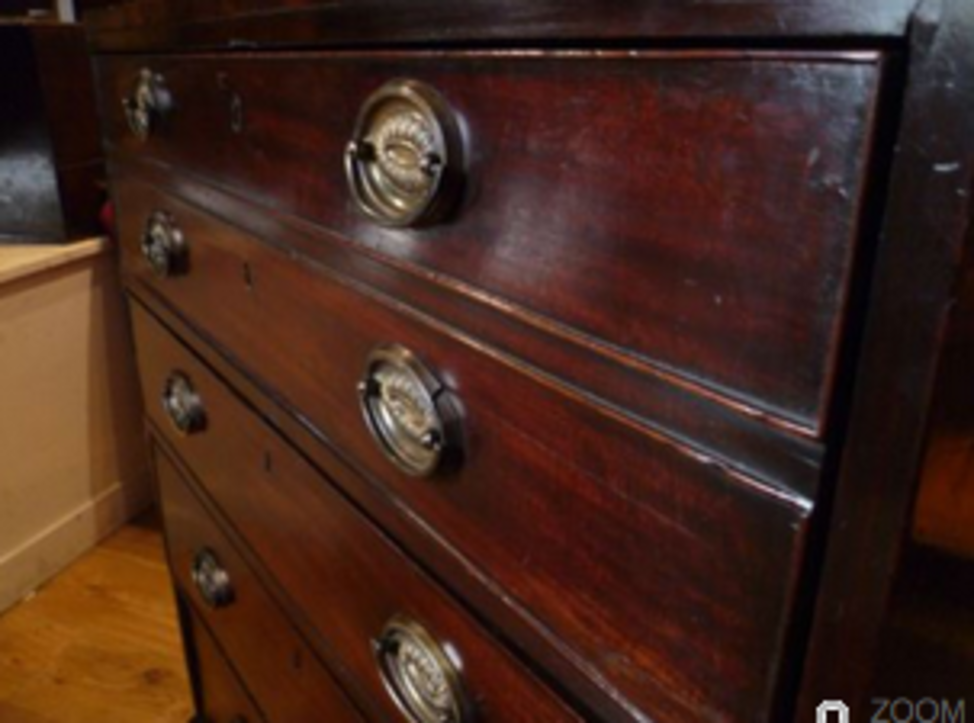 Georgian Mahogany Military Campaign Chest c. 1770. - Image 9 of 12