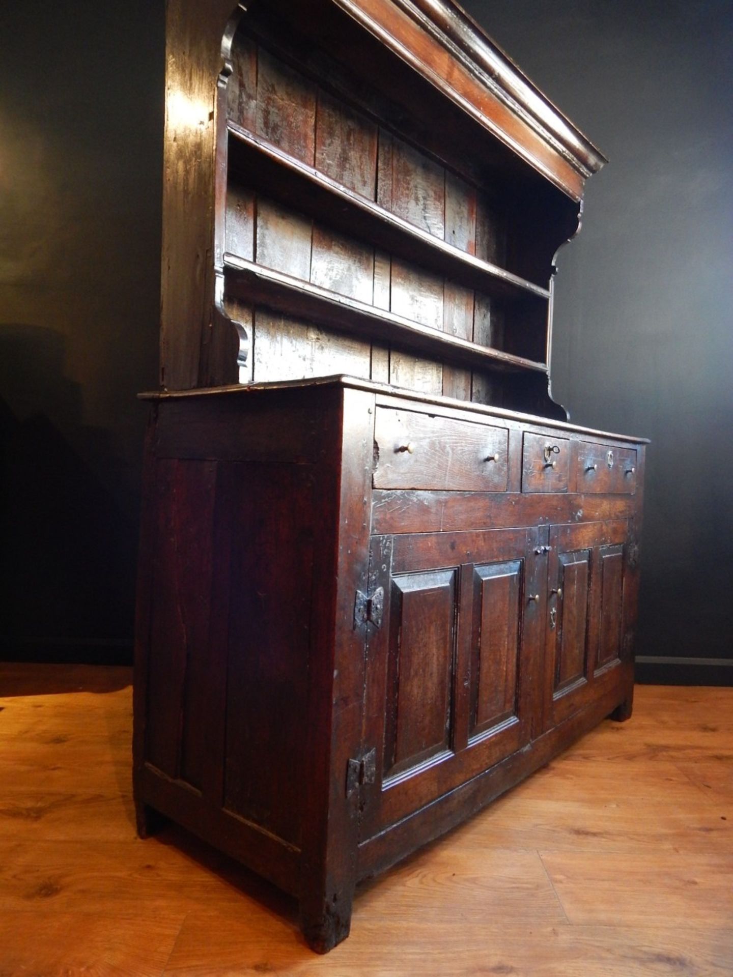 Welsh Oak Canopy Dresser, attributable to the denbighshire region.