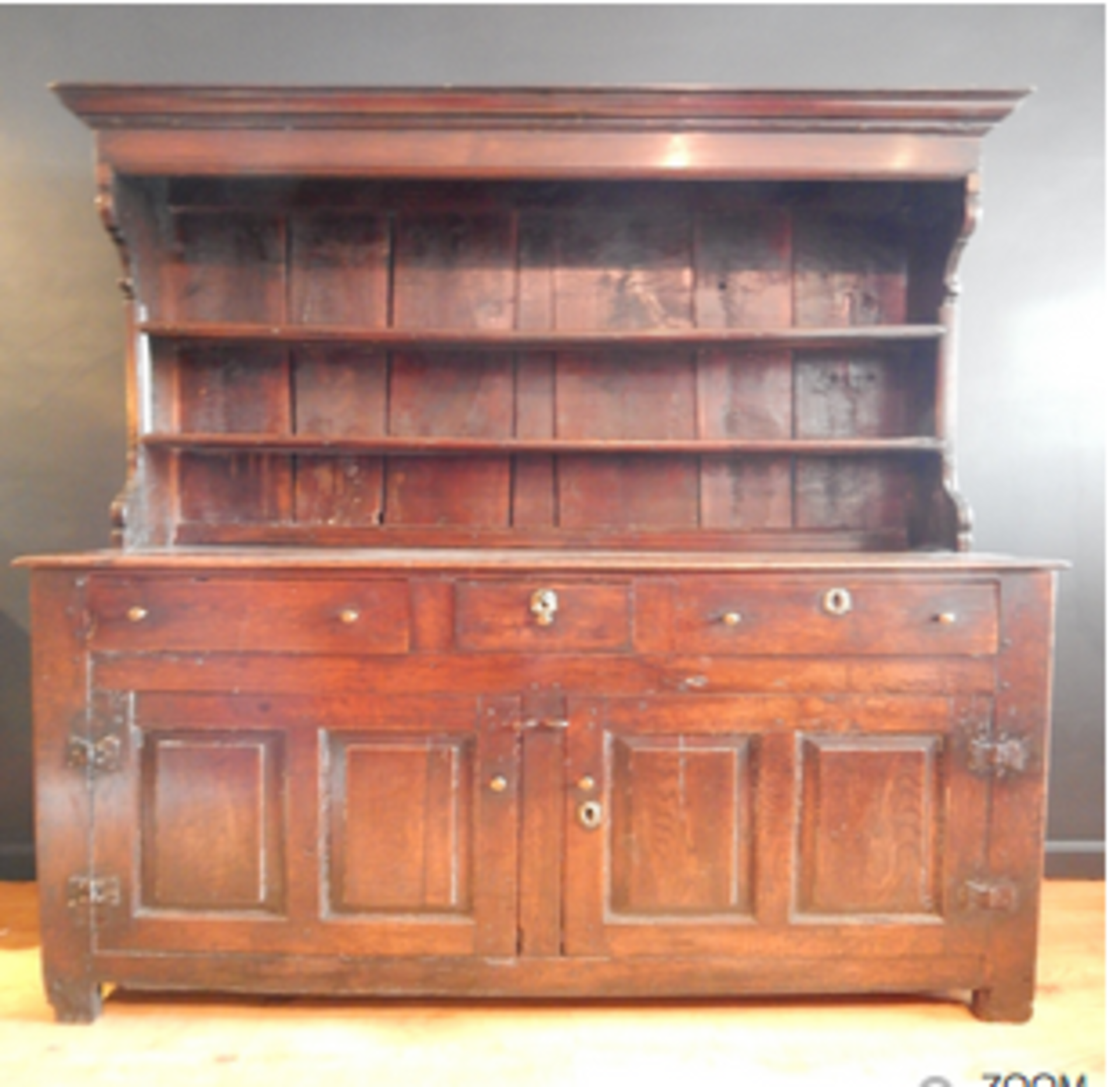 Welsh Oak Canopy Dresser, attributable to the denbighshire region. - Image 10 of 12