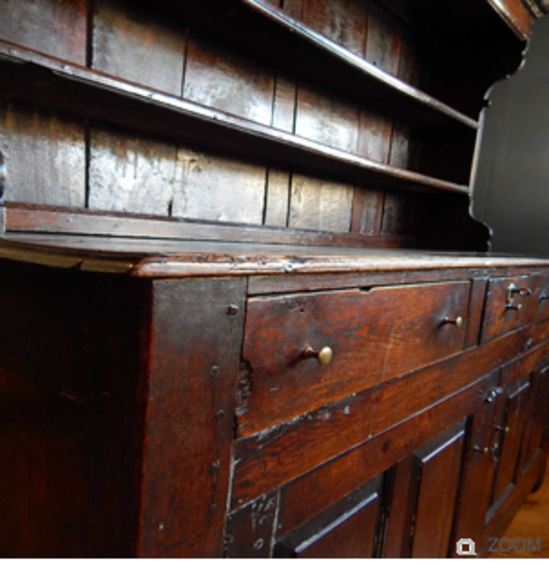 Welsh Oak Canopy Dresser, attributable to the denbighshire region. - Image 7 of 12