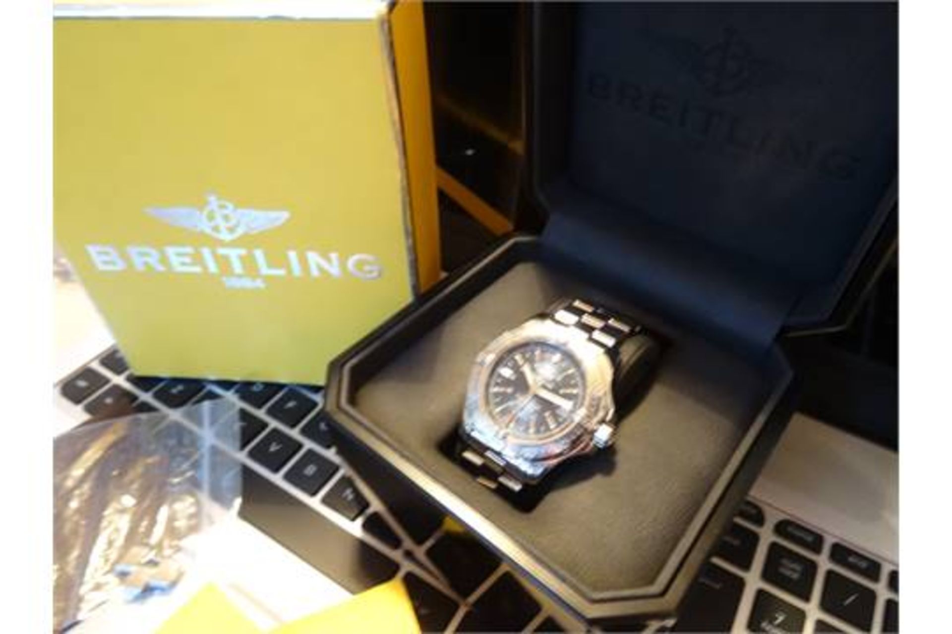 Mens Breitling Colt Chronometre Automatic A17380/C676 Watch FINAL PRICE INCLUDES FREE UK SIGNED - Image 4 of 10