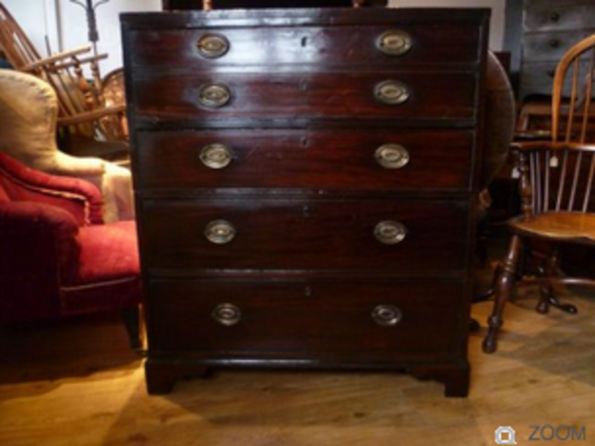 Georgian Mahogany Military Campaign Chest c. 1770.