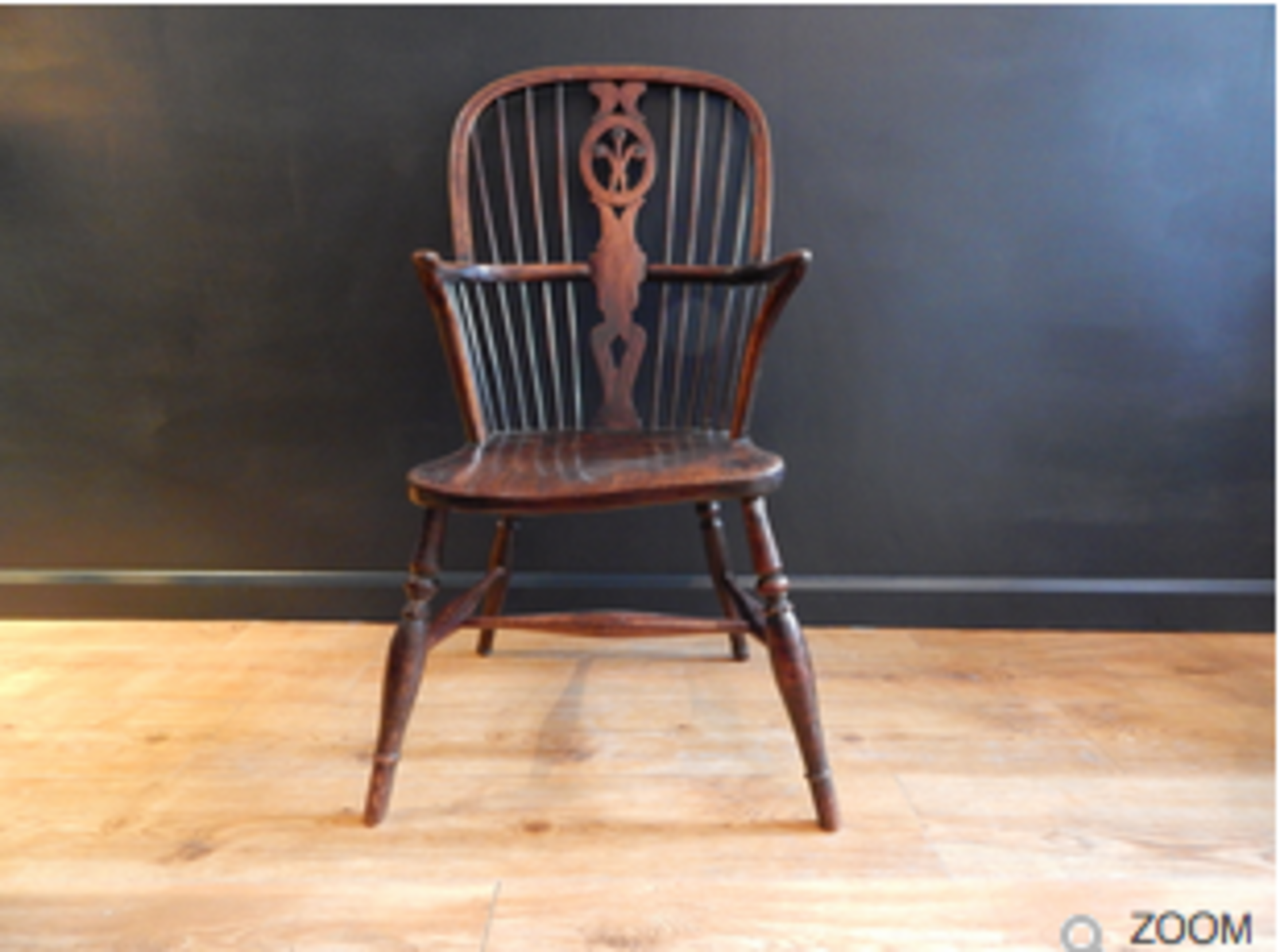 Early 19th Century Windsor Chair – Fruitwood with Prince of Wales Feathers splat - Image 2 of 6