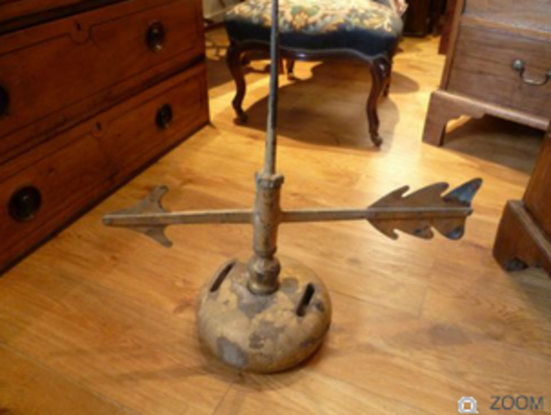 Antique Ships Mast Button & Weather Vane - Image 6 of 6