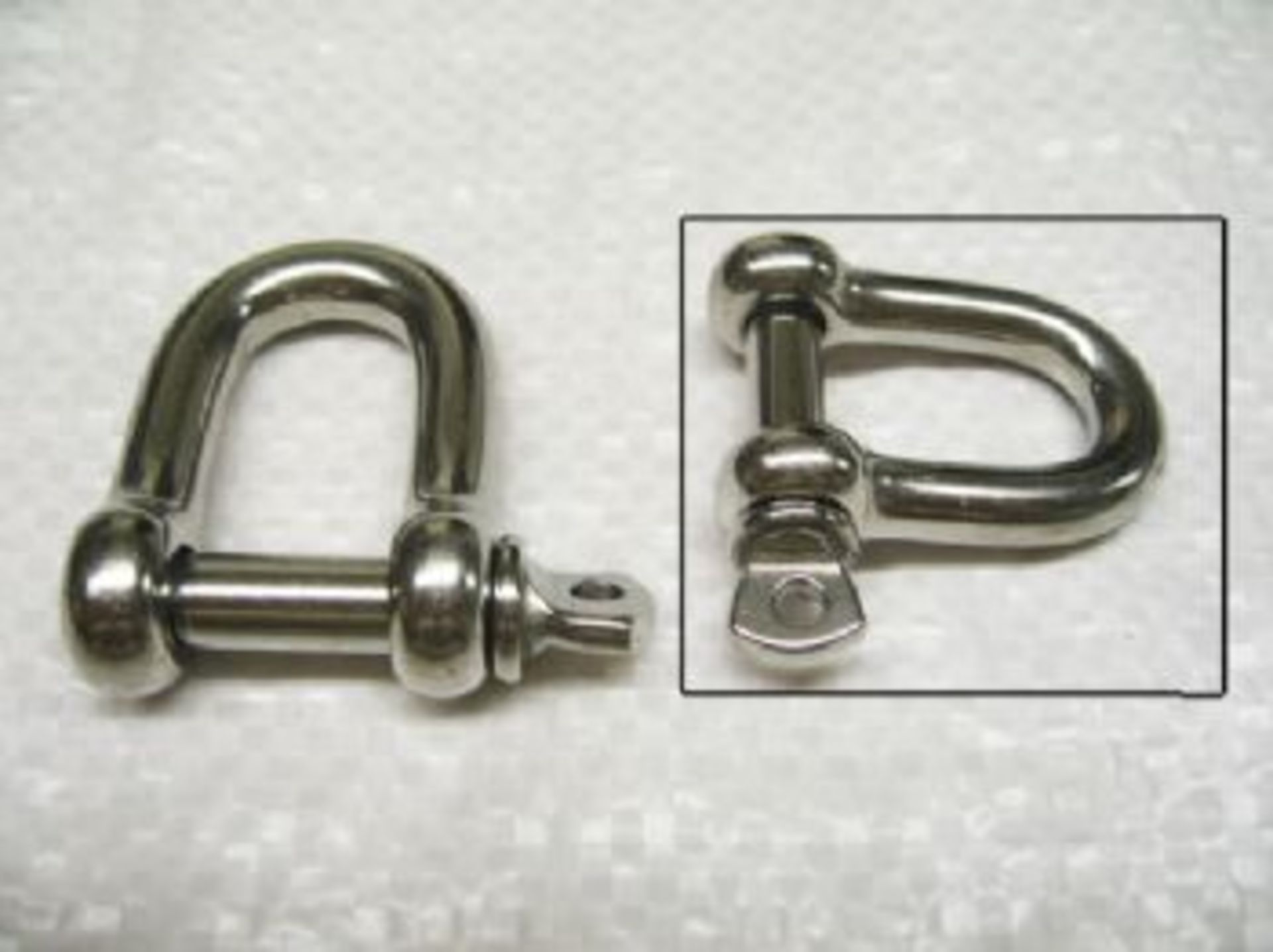 10PCS X 6MM STAINLESS STEEL Dee Shackle With Screw Collar Pin - BRAND NEW
Shackle And Pin DIA - 6MM