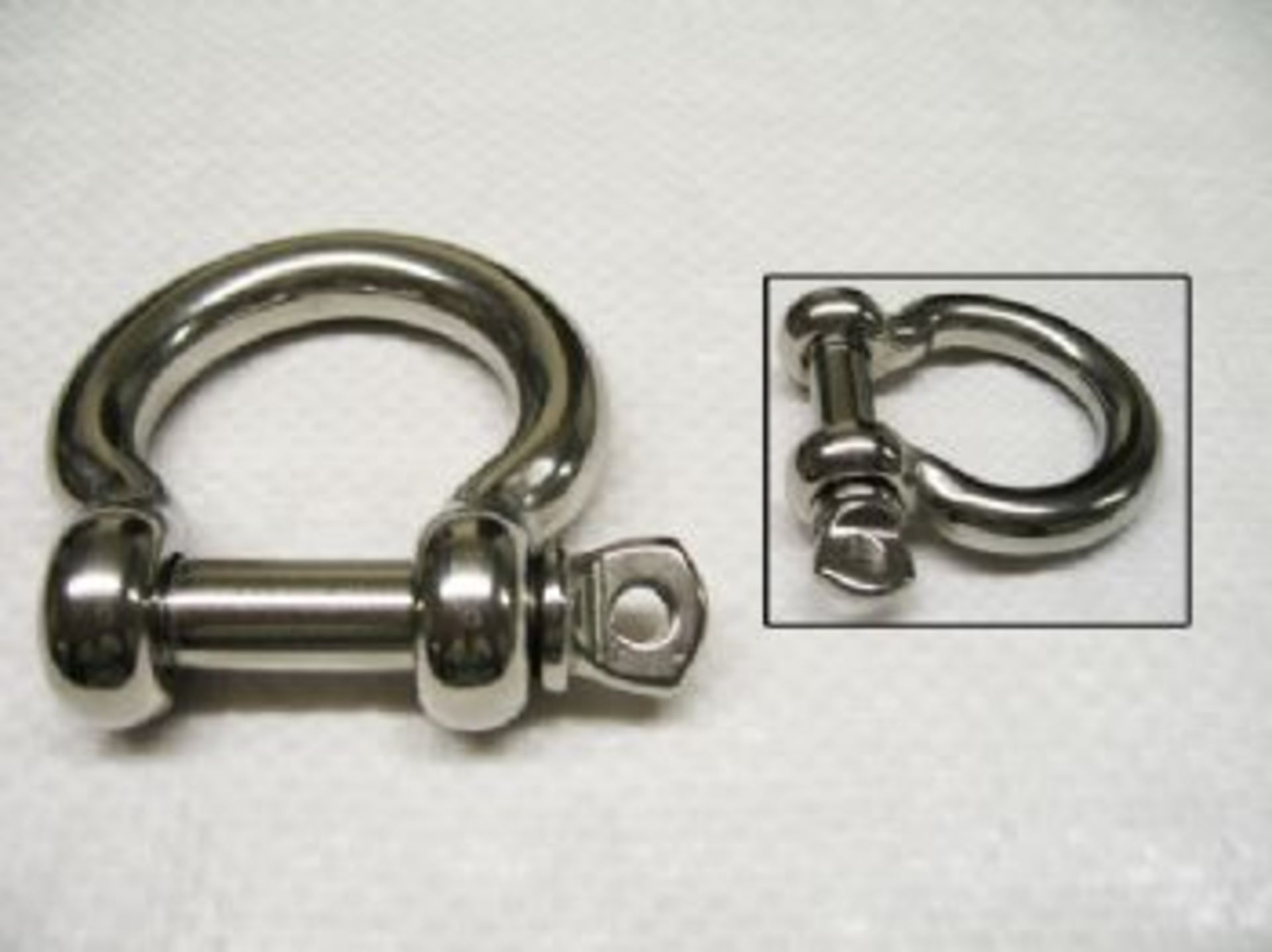 50PCS X 8MM STAINLESS STEEL Bow Shackle With Screw Collar Pin - BRAND NEW
Shackle And Pin DIA - 8MM
