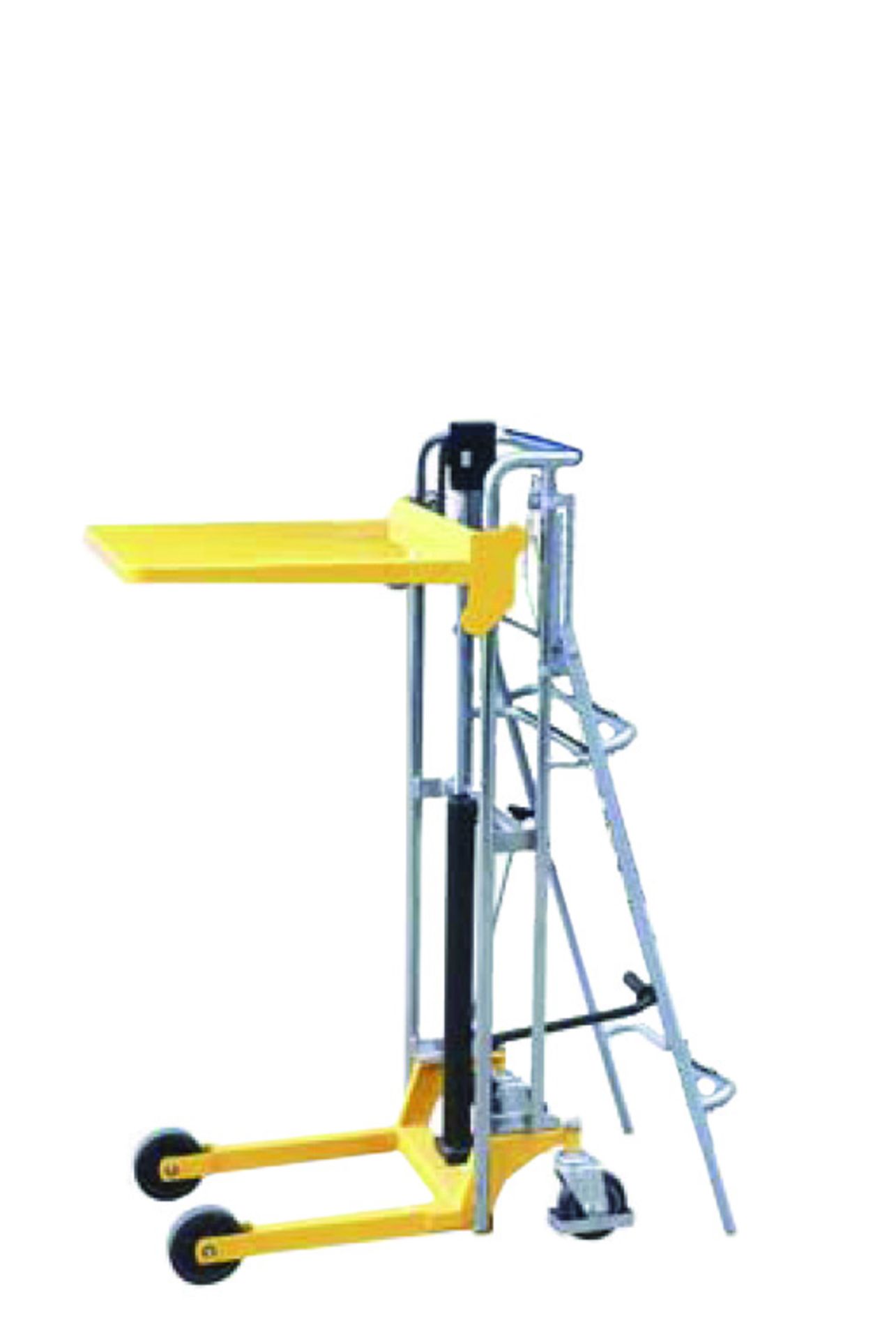 1 X 400KG X 850MM HEIGHT PLATFORM STACKER - BRAND NEW
Simple and easy operation
 Lifting movement