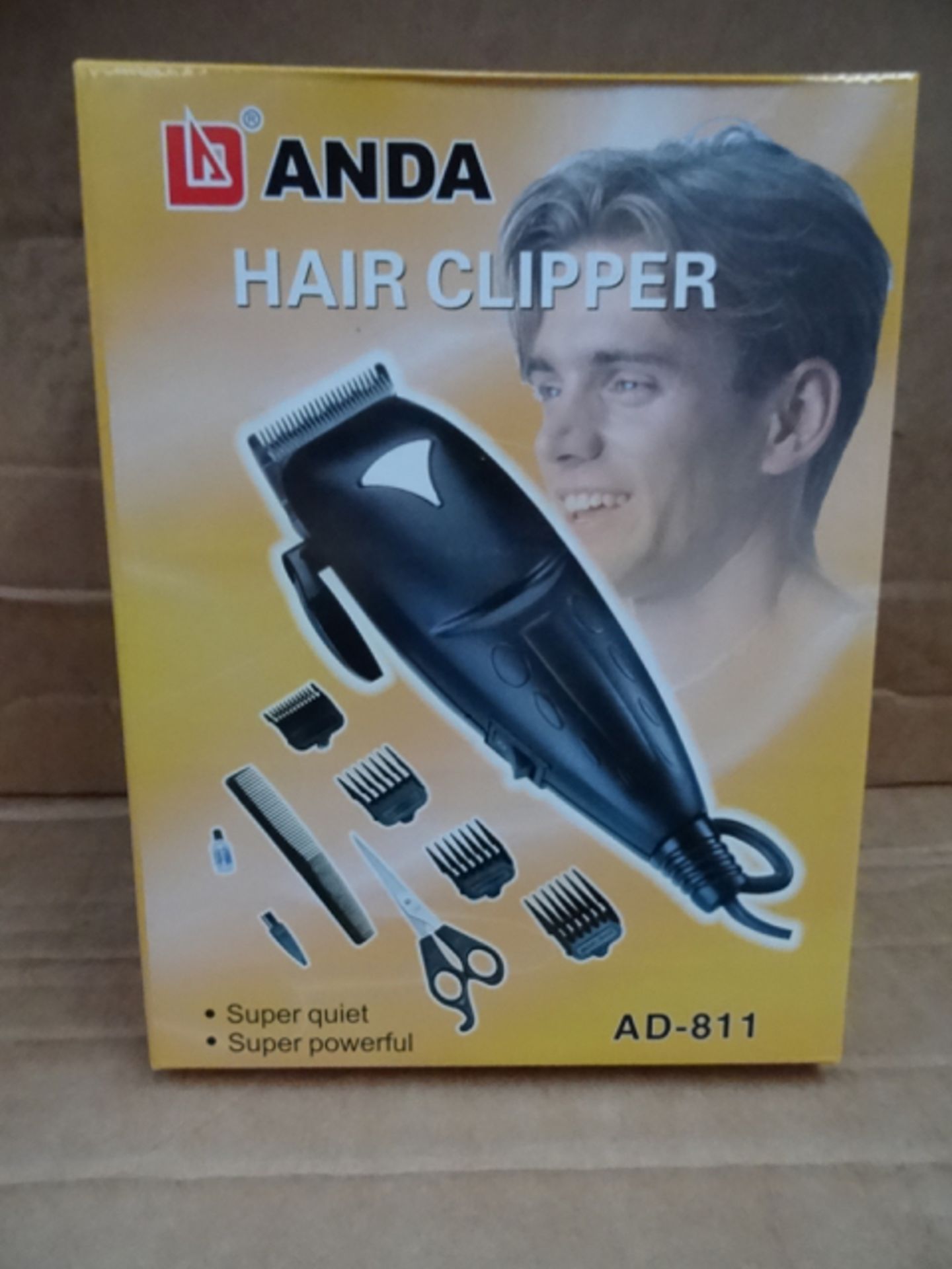 10 x Anda Hair Clipper Sets. (AD-811) INCLUDES CLIPPER, SCISSORS, COMB, VARIOUS SIZE CLIPPERS,