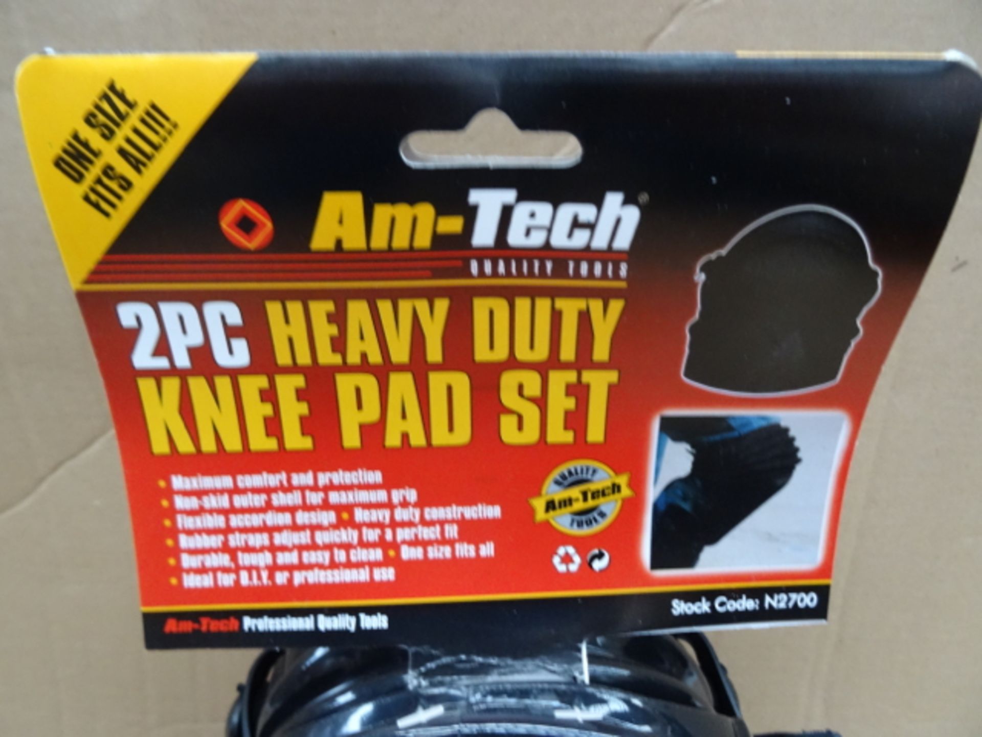 20 x Am-Tech Quality Tools. 2 Piece Heavy Duty Knee Pad Set. One Size fits all. Very high quality! - Image 3 of 4