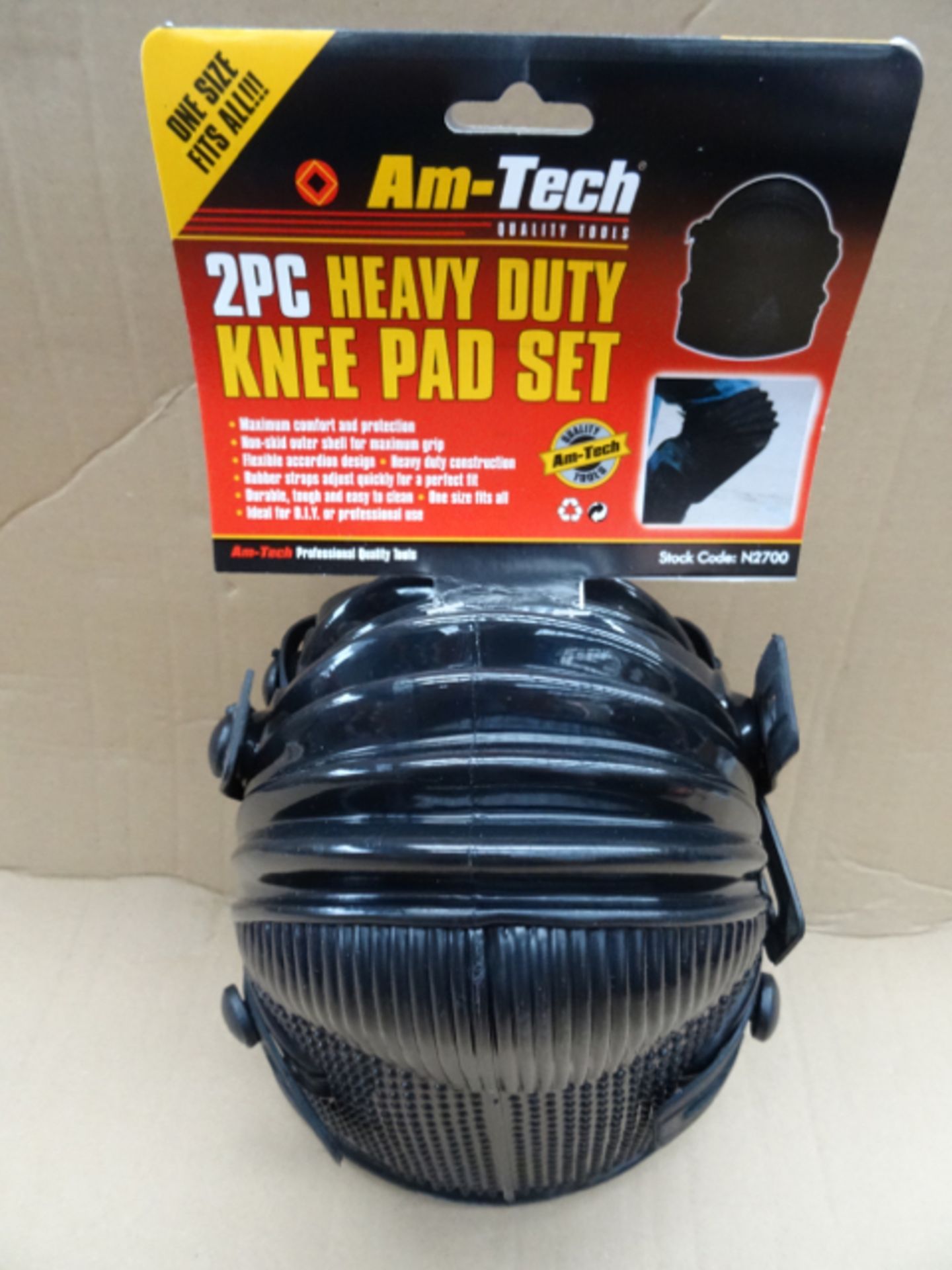 20 x Am-Tech Quality Tools. 2 Piece Heavy Duty Knee Pad Set. One Size fits all. Very high quality!