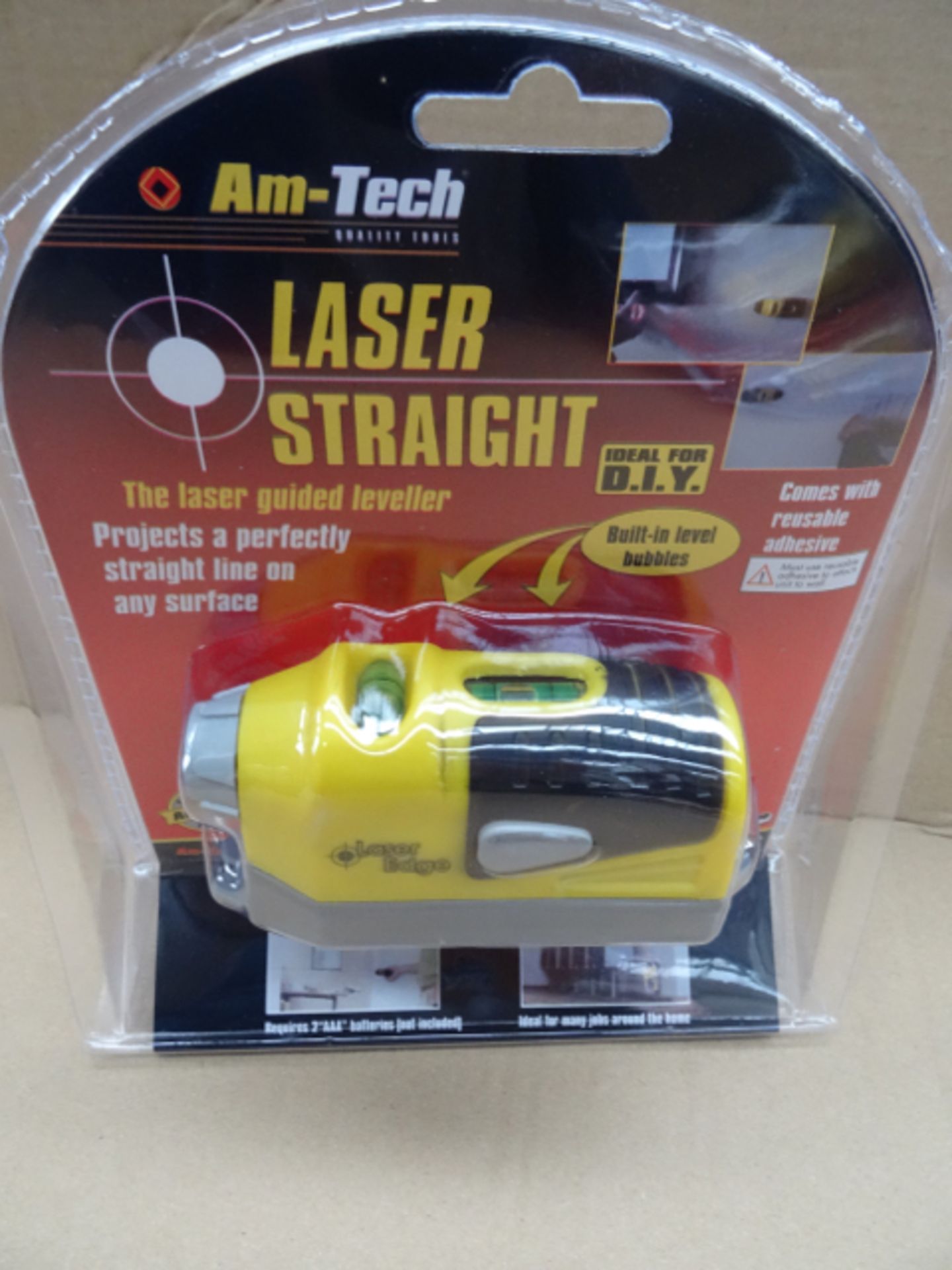 48 x Am-Tech Quality Tools. Laser Straight, with built in level bubbles. Comes with re-usable - Image 3 of 3