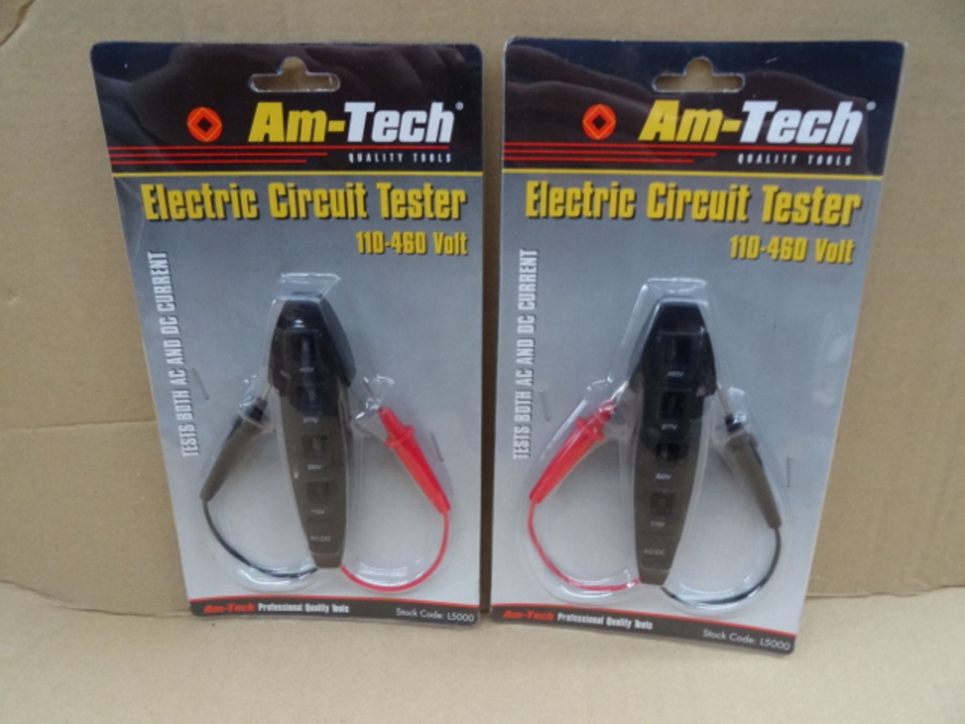 48 x Am-Tech Quality Tools. Electric Circuit Tester. 110-460 Volt. Tests both AC and DC Current.