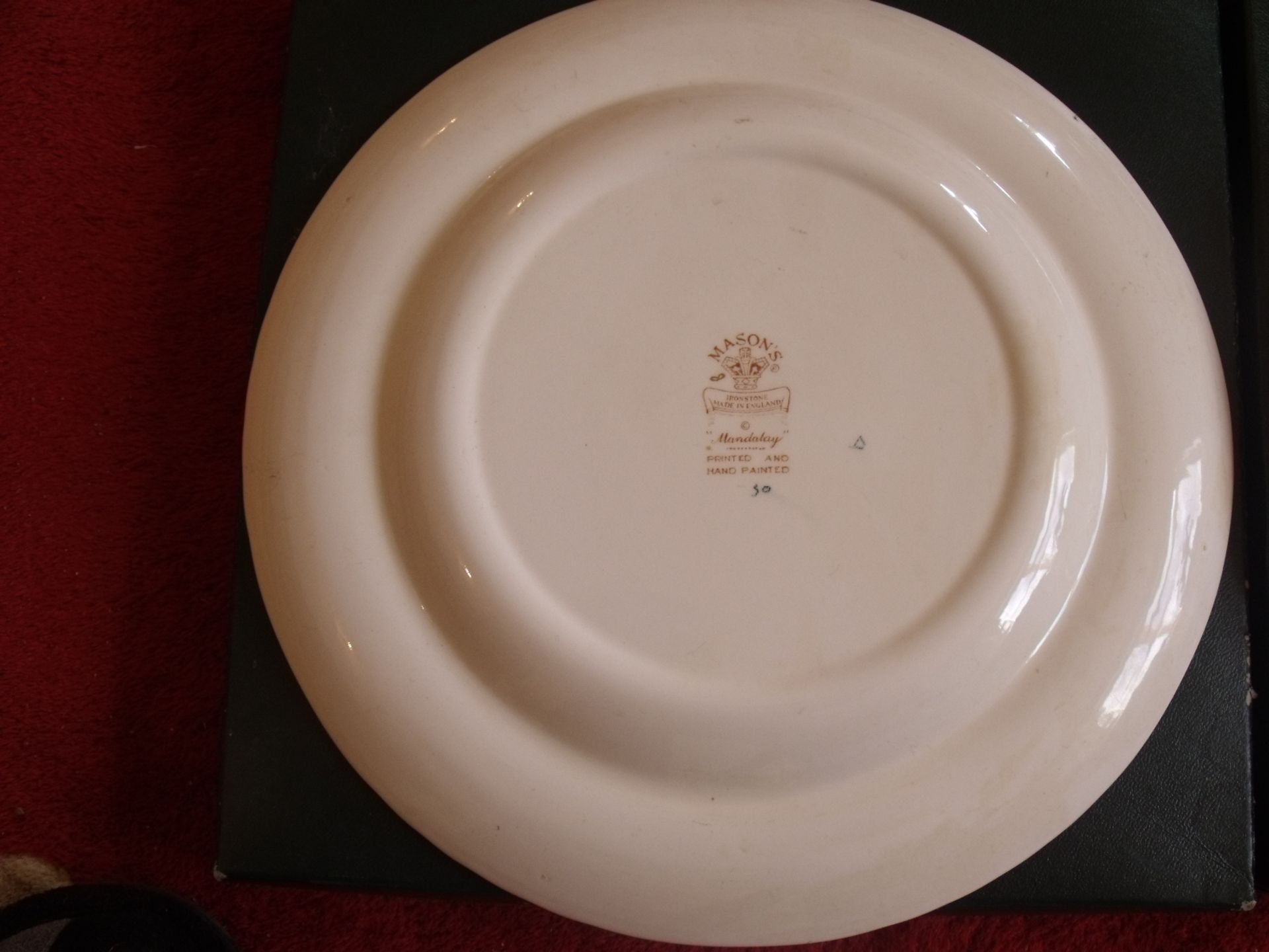 Masons Mandalay Dinner Plate size 265mm very good condition and boxed private collector - No Reserve - Image 2 of 2